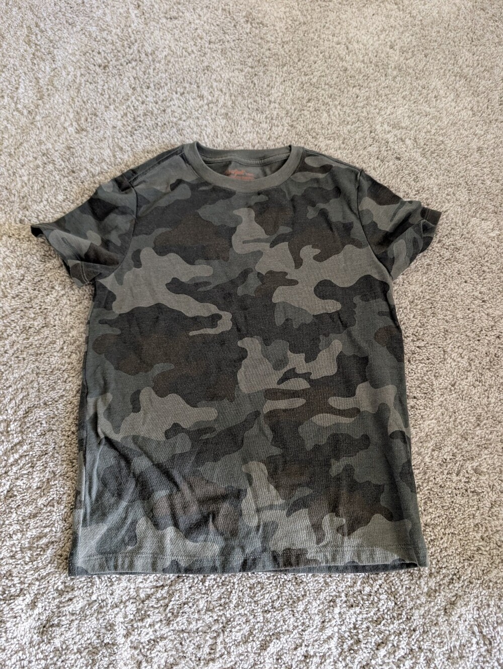 Boys Cat & Jack Green Camo Short-Sleeve Tee - Size 6/7